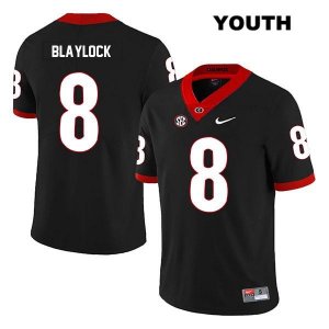 Youth Georgia Bulldogs NCAA #8 Dominick Blaylock Nike Stitched Black Legend Authentic College Football Jersey TXS6554LJ